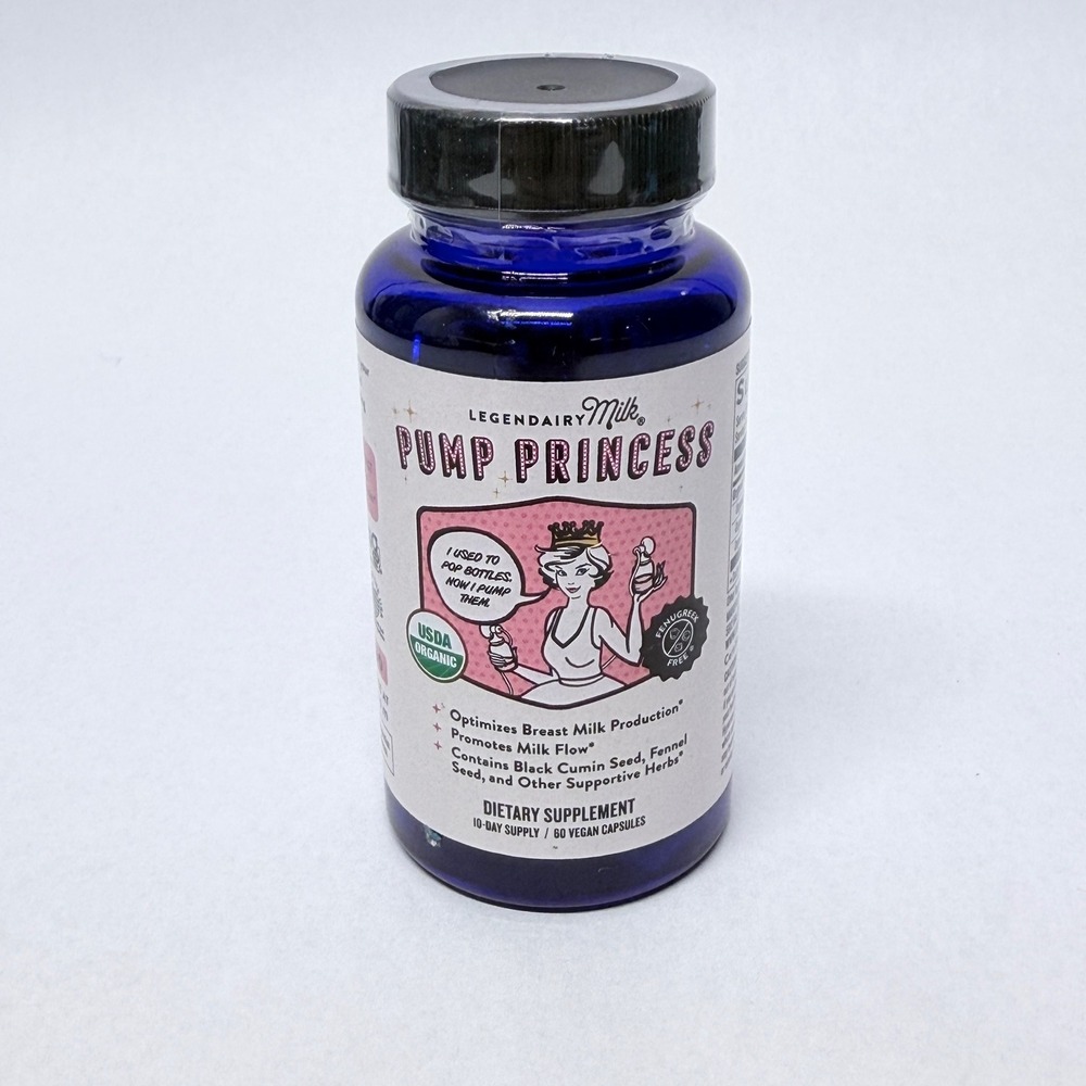 Legendairy Milk Pump Princess 60 Vegan Capsules Lactation Support Fenugreek Free